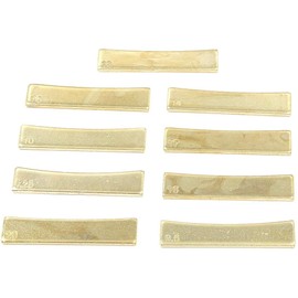 FarBoat 9pcs Brass Guitar Frets Radius Press Caul Fingerboard Fret Inserts Pressing Tool Kit for Acoustic Electric Guitar Bass