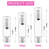 4PCS Refillable Airless Pump Bottles - Empty Vacuum Cream/Lotion Dispenser