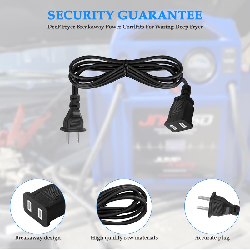 Power Cord for Jump-N-Carry Clore Automotive Jump Starter Models JNC660