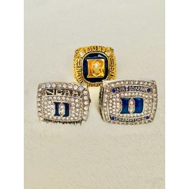 EBSportsRings.com 3 PCS Duke Blue Devils National Champions Ring, US SHIP, 2001/2015