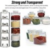 Hspemo 6Pcs Stackable Spice Jar Spice Tower Spice Color Transparent