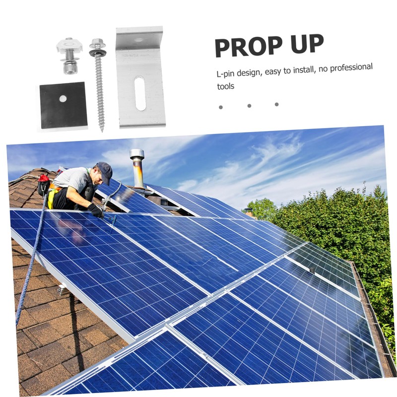 Gadpiparty Solar Panel Mounting Bracket for Roofs Sturdy Foot Design