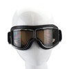 PXLAATY Motorcycle Goggles, Motorcycle Goggles, Windproof, Protective Glasses, Classic (Black