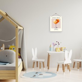 DUXMNAMG Aperol Spritz Decor Hanging Wooden Signs 10x8, Aperol Spritz Cocktail Ingredients Gifts Kitchen Wall Decor, Aperol Spritz Bar Cart Decor, Aperol Spritz Kitchen Cafe Bar Hanging Wall Decor