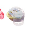 4Pcs Pacifier Adapter Rings Silicone Rings for Pacifier Clip Button
