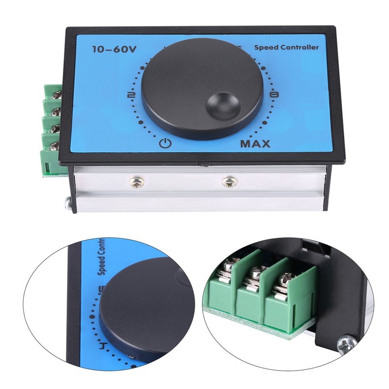 Motor Speed Controller, DC 20A 10-60V 12V 24V 36V 48V