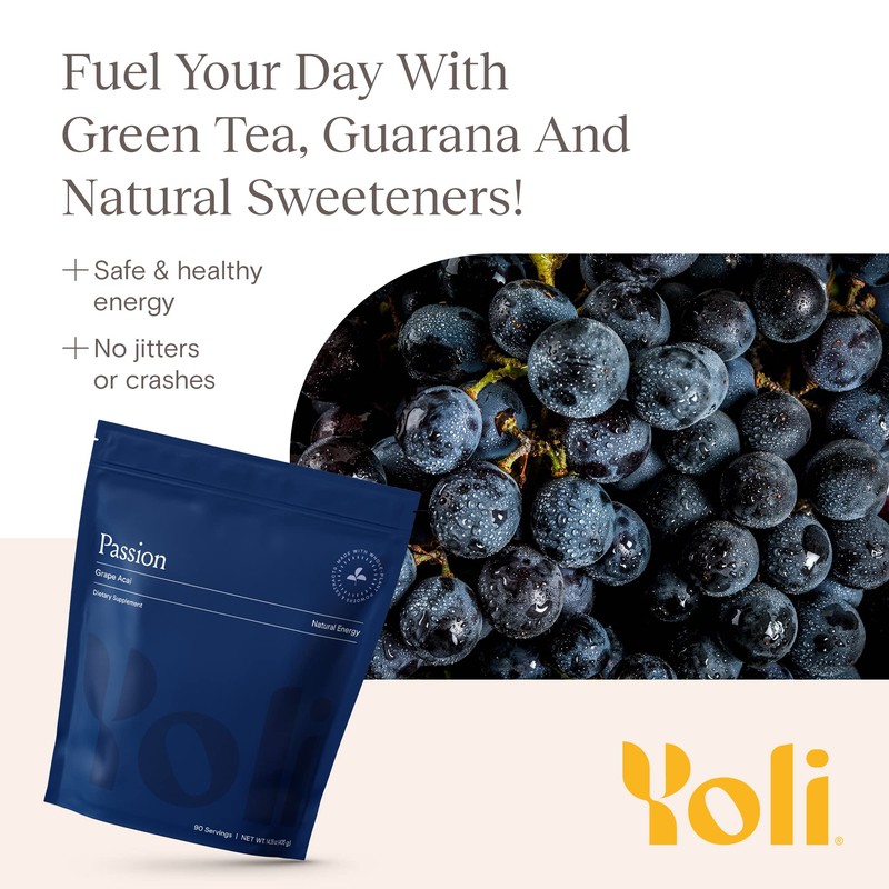 Yoli® Passion Energy Drink Powder Mix - Natural Energy Drink