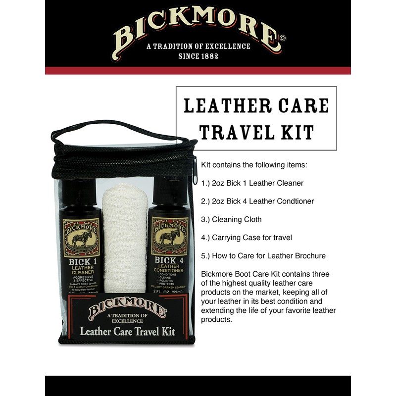 Bickmore Leather Shoe & Boot Travel Care Kit- Repairs, Polishes