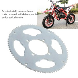 Qiilu 80T 25H Sprocket T8F Sprocket Steel 54Mm 80 Teeth 25H Rear Chain Sprocket for 47Cc 49Cc Dirt ATV Quad Minimoto Motorcycle