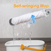 Self Wringing Mop for Floor Cleaning with 2 Reusable Heads,