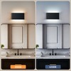 Easyusahome 2 Pack Modern LED Wall Sconces, Hardwired Up Down