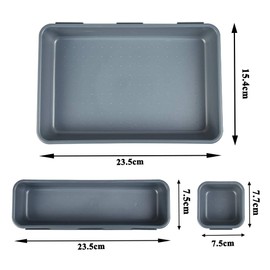 TIMESETL Drawer Organiser Office 8 Drawers Organiser System Desk Organiser Drawers Organiser Desk Storage Drawer Organiser Boxes Drawers 3 Sizes