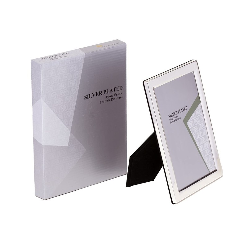 3.5 x 5-inch Silver Flat Edge Single Photo Frame with