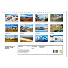 Alaska and Yukon, Experience Endless Freedom (Wall Calendar 2025 DIN A4 Landscape), CALVENDO Monthly Calendar