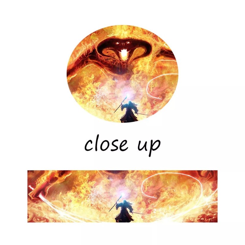 Yatsen Bridge Fans' Gift Giclee Wall Art Balrog and Gandalf