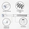 Venwemong Net Curtain Rods Extendable, No Drill, 2 Pack, 60-80