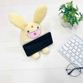 MORIPiLO 4621625 Puyopuyo Carbuncle Smartphone Stand, Tabletop, Mobile Holder, 5.9 inches (15 cm), Character Goods, Stuffed Toy, Cushion, Multi Mini Pillow, Smartphone Holder, Sega, Yellow, Morishita