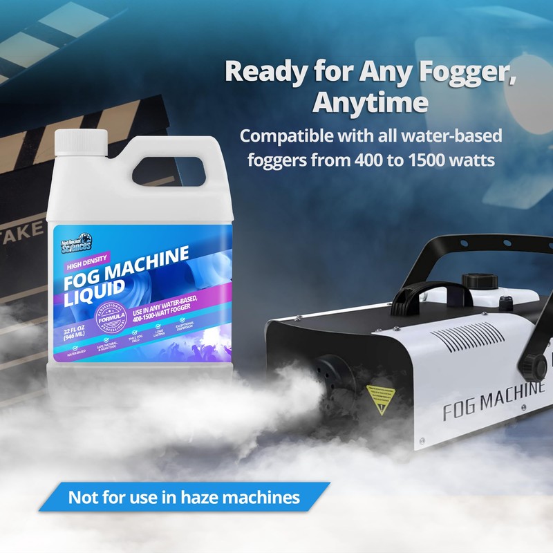 Fog Machine Liquid - 32oz Smoke Machine Fog Juice for