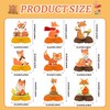 9PCS Fox Honeycomb Centerpieces 3D Table Topper Woodland Animals Double