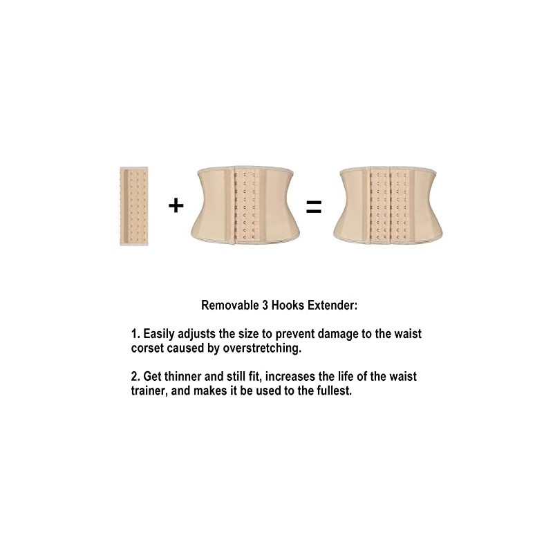 Atbuty Waist Trainer Hooks Extender for 7 Inches and 9