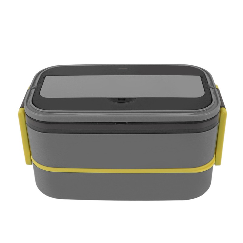Lunch Box Double Layer Microwave Safe Leakage Proof Stainless Steel