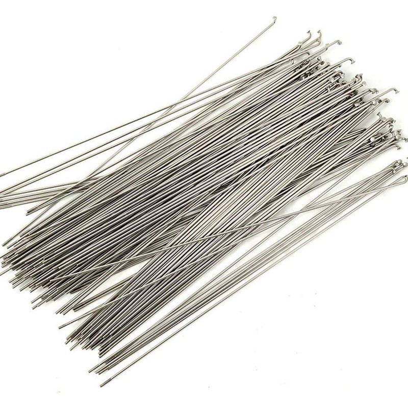 SENQI Bicycle Stainless Steel Spokes 80mm-297mm with Copper Cap 36pcs(282mm/Silver)