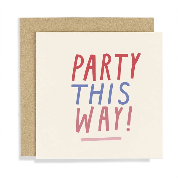 Old English Co. Party Card - Single Party This Way