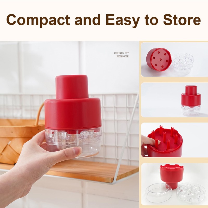 Multi Cherry Pitter Tool, Cherry Stone Remover for Multiple Cherries,
