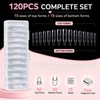 Sandwich Dual Nail form, Nail Tips for Gel Extensions Clear