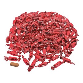 Fun Express - Red Foil Wrapped Caramels (2lbs) for Wedding - Edibles - Soft & Chewy Candy - Caramel & Licorice & Candy Corn - Wedding - 189 Pieces