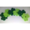 Fab Felt Crafts 6 Green Shamrock Embellishments, Ready to Use