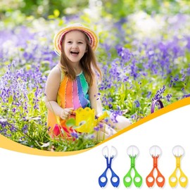 PurYupearl 2 Pcs Blue Fine Motor Skill Tool, Scoopers for Teen Nature Exploration ObservationHand-Eye Coordination Plastic Scissor Clamp Small Butterfly Clip, for Sports and Outdoor Play