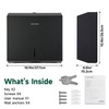anydry Wall Mount Paper Towel Dispenser 250-Sheet Capacity Matte Black