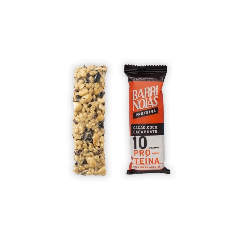 BARRINOLAS PROTENA PACK 15 Pz Sabor CocoCacao - 10g de