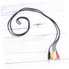 MERRYHAPY Stereo to 3 Audio Adapter Cable 3.5mm Av Cable