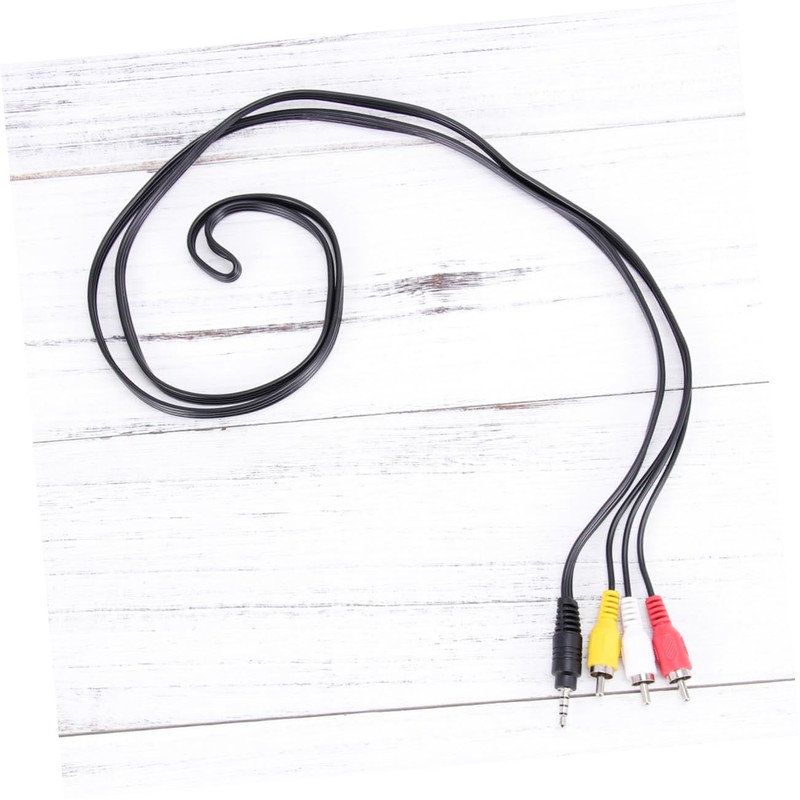 MERRYHAPY Stereo to 3 Audio Adapter Cable 3.5mm Av Cable