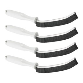 4 Pieces of Crevice Brush, Door and Window Crevice Cleaning Brush, Hard Bristle Cleaning Brush, Window Groove Crevice Brush Suitable for Kitchen, Bathroom, Floor, Window Crevice Brush Cleaning Brush