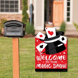 Big Dot of Happiness Ta-Da, Magic Show - Party Decorations - Magical Birthday Party Welcome Yard Sign