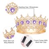 JITINX Queen Crown Wedding Rhinestone Heart Crowns and Tiaras for