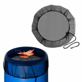 LSRVNM Rain Barrel Mesh Cover, 95 cm Water Butt Net Adjustable, Rain Barrel Net, Rain Collector Protector Covers with Drawstring, Keep Mosquitos and Debris Out Of Your Rain Barrel
