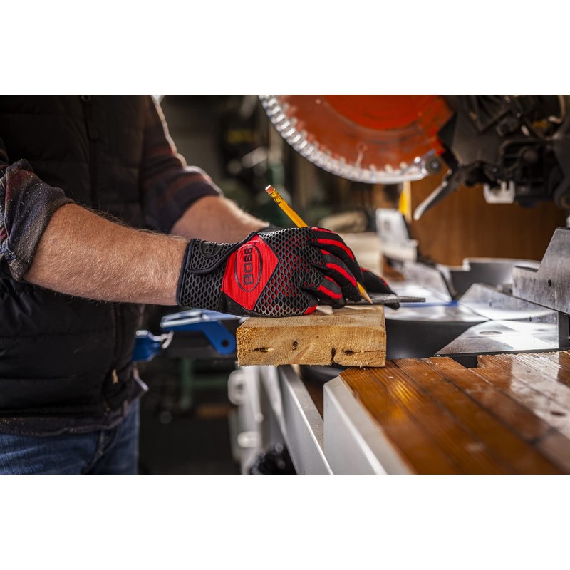 Boss Men's Extra Protection High Performance Work Glove, Reinforced Palm