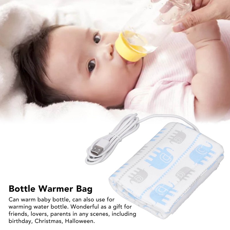 Travel Milk Heat Bag USB Portable Compact Zip Closure Thermostat