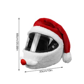Gobesty Motorcycle Helmet Cover, Motorcycle Helmet Cover, Motorcycle Funny Cartoon Plush Helmet, Protective Cover for Outdoor Full Helmets Cover for Christmas, Carnival, Masquerade, Party Props