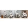 Ordi PT-AHD45-10 Trash Bags with Handle, Embossed, Easy to Open,