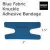 Flexible Blue Fabric Assorted Adhesive Bandages Knuckle and Fingertip -
