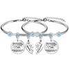 Angelra 2 x Bracelets Best Friend Gift Friendship for Engraving