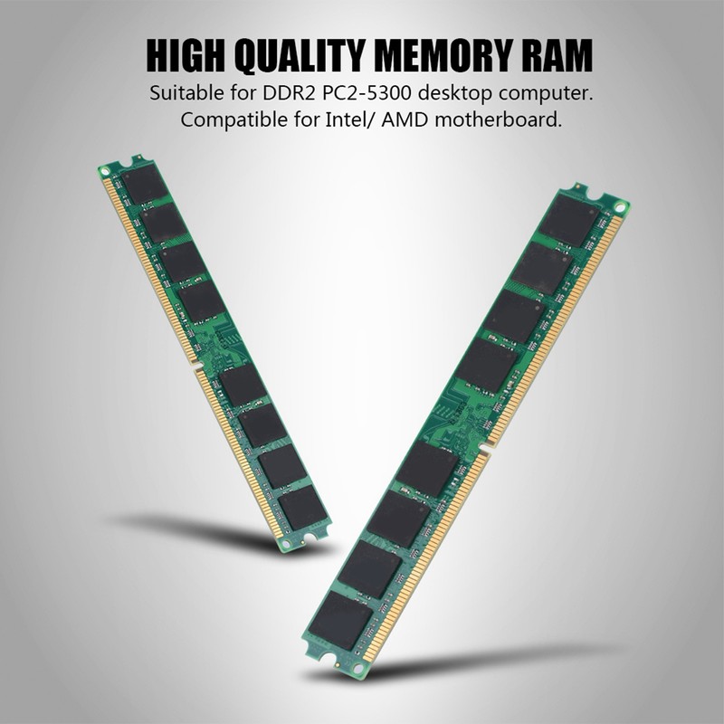 2GB DDR2 667MHz PC2-5300 PC Memory Ram 240Pin Module Board