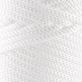 2 madejas de Sensy - Cuerda de poliéster 100% polipropileno, cuerda de macramé de 5 mm, cuerda de macramé de 5 mm, cuerda de macramé, hilo de ganchillo, regalo para tejer, color blanco