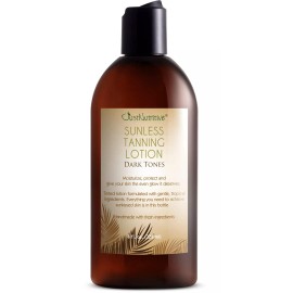 Just Nutritive Sunless Tanning Lotion Dark Tones | Indoor Self- Tanner | Dark Tanning Lotion...