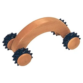 Croll & Denecke Massagehandroller aus Holz, 4 Rollen